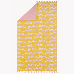 Leaping Leopard Beach Towel - Surf