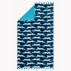 Leaping Leopard Beach Towel - Surf