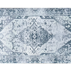 Machine Washable - Vintage Denim Blue Rug