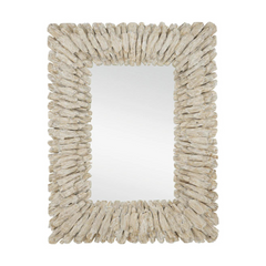 Beached Whitewash Rectangular Mirror