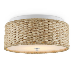 Colchester Raffia Flush Mount