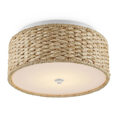 Colchester Raffia Flush Mount