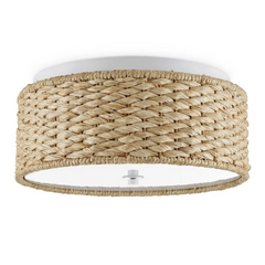 Colchester Raffia Flush Mount