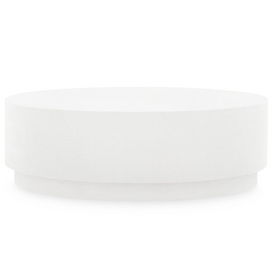 Hemlock Oval Coffee Table - White