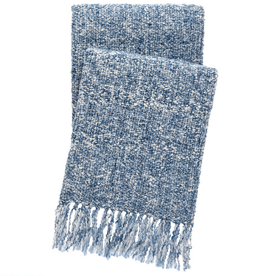 Boucle Navy Indoor/Outdoor Throw