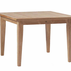 Cape Cod Square Teak Dining Table - Natural or Oyster Teak