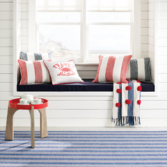 Hillsgrove Stripe Denim Handwoven Cotton Rug