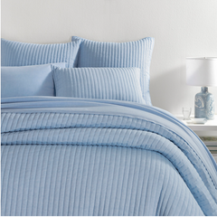 Cozy Cotton Quilt - French Blue