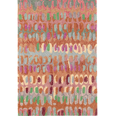 Paint Chip Micro Hooked Wool Rug - Clay