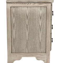 Laila Curved BedSide Chest in Vintage Grey