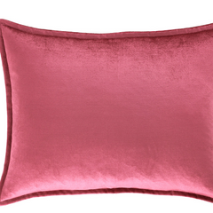 Panne Velvet Lumbar in Berry