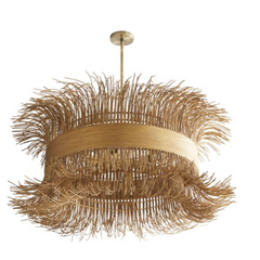 Siobahn Rattan Halo Chandelier