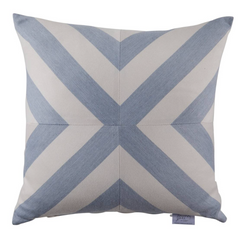 Halo Chambray X-Stripe - Outdoor Pillow