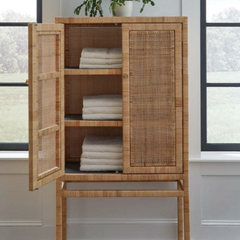 Islamorada Rattan Tall Cabinet