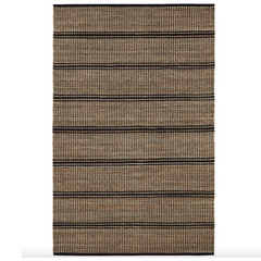 Arbor Handwoven Jute Rug - Black