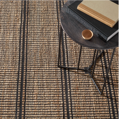 Arbor Handwoven Jute Rug - Black