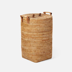 Antalya Natural Rattan Hamper - Two Sizes - Our Boat House