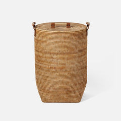 Antalya Natural Rattan Hamper - Two Sizes - Our Boat House