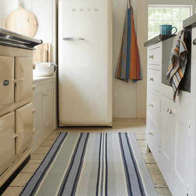 Barbados Stripe Woven Cotton Rug - Our Boat House