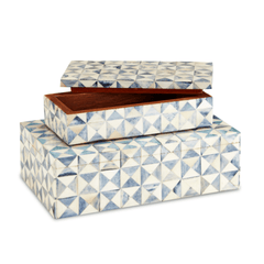 Bardot Indigo & White Mosaic Box Set - Our Boat House