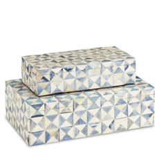 Bardot Indigo & White Mosaic Box Set - Our Boat House