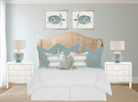 Bermuda Sea Grass Headboard - Our Boat House