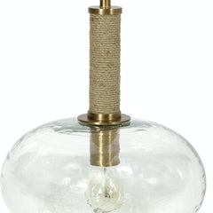 Branton Brass Pendant - Wide