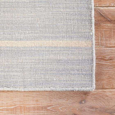 Cape Cod Striped Wool Rug - Light Blue - Our Boat House