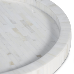 Capri Bone Round Tray - Our Boat House