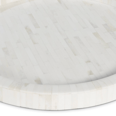 Capri Bone Round Tray - Our Boat House