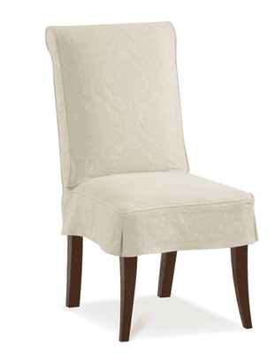 Cassidy Half - Skirt Slipcovered Parsons Chair - Our Boat House