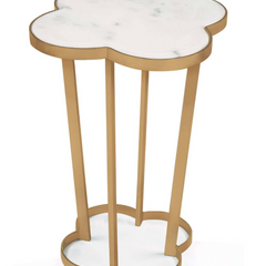 Clover Table - Brass