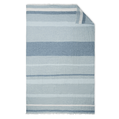 Como 360 Throw - Blue Jean Stripe - Our Boat House