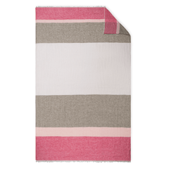 Como 360 Throw - Flamingo Stripe - Our Boat House