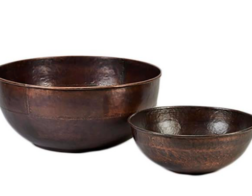 Charleston Copper Planter Bowls