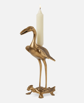 Crane Candle Holder - Our Boat House