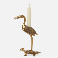 Crane Candle Holder