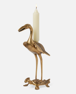 Crane Candle Holder