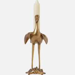 Crane Candle Holder