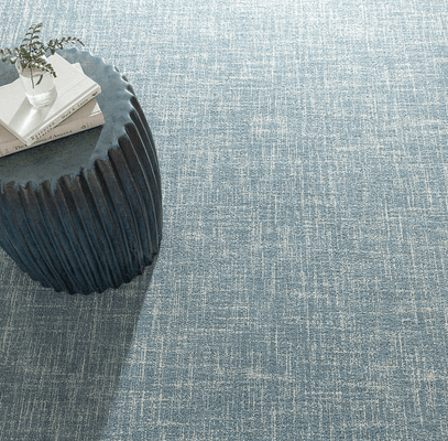 Crosshatch Micro Hooked Wool Rug - Aegean Blue - Our Boat House