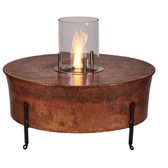 Cuprum Copper Fire Table