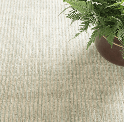 Cut Stripe Ocean Hand - Knotted Rug - Our Boat House