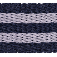 Rope Doormat - Dark Navy & Gray Shoreline Stripe