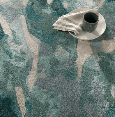 Delray Beach Coral Rug - Teal - Our Boat House