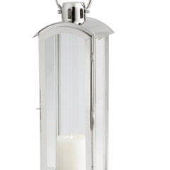 Delta Tall Nickel Lantern - Our Boat House