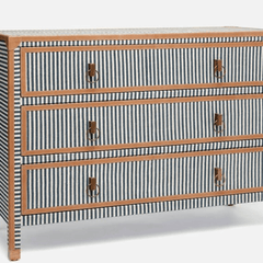 Denby Striped Canvas Dresser - Small - Our Boat House