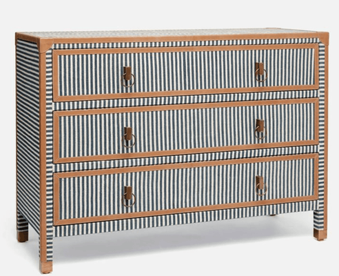 Denby Striped Canvas Dresser - Small - Our Boat House