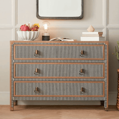 Denby Striped Canvas Dresser - Small - Our Boat House