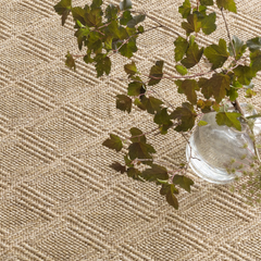 Diamond Woven Sisal Rug - Natural