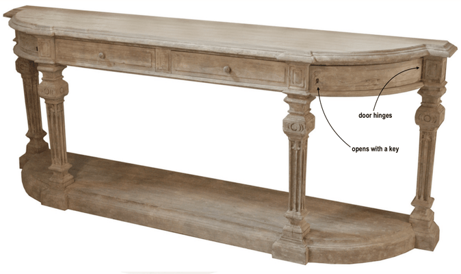 Easthampton Elm Console Table - Our Boat House